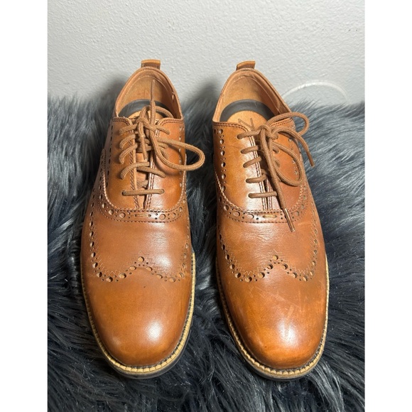 Cole Haan ZeroGrand Wingtip Oxford Dress Shoes British Size 9.5M - Picture 2 of 9